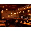 Guirlande à 10 ampoules F5 A60 LED étanches avec minuterie, piles requises - Longueur 50 cm image 4