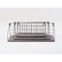 KEVAHOME GREY METAL WIRE WALL SHELF W GREY BOARD S/3  L:18X6X6 M:14X5X6 S:11.5X4X5, New Year Sale , Top gift picks image 9