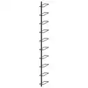 MINGHOU Porte-bouteilles mural carré 10 bouteilles, support d'exposition en métal de qualité supérieure, solution d'organisation gain de place pour la maison et le commerce image 2