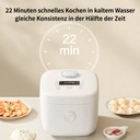 ochama 4L Reiskocher, Intelligenter Multifunktionskocher, Schnelles Kochen für 3-4 Personen, Haushaltsreiskocher, Antihaftbeschichteter Kugelförmiger Verdickter Innentopf, Für das Kochen von Brei, Suppe, Kuchen, Holzofenreis image 4