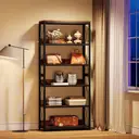 Tribesigns 180cm Tall 5-Tier Bookshelf, Open Bookcase for Living Room, Office, Bedroom, Floor Standing Display Shelving Unit, Sturdy Storage Shelf for Books, Decor, and More image 8