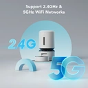 Petlibro Granary Smart Feeder - 5L， White， Automatic Feeding， App & WiFi Control， Suitable for Dogs and Cats， Portion Adjustable， Plug-In Power Supply Required image 3