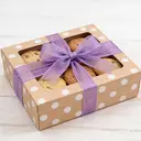 JU7CER 2-piece Princess Snow Tulle Fishtail Ribbon Set [Lavender Purple] 2.5cm x 18m Bow-Style Wavy Tulle Plain Silk Ribbon Floral Packaging Material Ribbon image 0