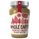 Whole Earth Crunchy Organic Peanut Butter 340g image 0