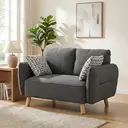 Sofa Georgia 2 Seater Dark Grey image 6