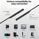 UPERFECT 15.6" Touchscreen Portable Monitors for Laptop 1080P Mobile Monitor with Mini HDTV/USB-C External Monitors for Laptop/Phone/Game Console, VESA Mountable image 7