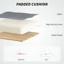 HOMCOM Ergonomic Office Chair, High Back Mesh Computer Desk Chair with Adjustable Headrest and Lumbar Support, Flip-up Armrests for Home Office, Grey image 5