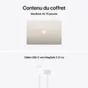 APPLE MacBook Air 15″ avec Puce M4 2025, CPU 10 cœurs, GPU 10 cœurs, 16 Go RAM + 256 Go SSD - Lumière stellaire image 8