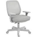 Vinsetto Office Chair, Breathable Mesh Swivel Desk Chair with Adjustable Height for Home Office, Study, Grey image 0