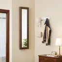 Coat Hooks, with 4 Double Metal Hooks, 40*11*7 cm, White image 4