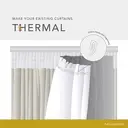 Furn Essentials Pencil Pleat Curtain Lining Thermal W:163xL:175cm for W:168xL:183cm Curtains image 5