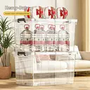 Thick Clear Plastic Storage Box 4 Pack 42x30x25cm image 4