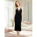 IZURIA lace v-neck black suspender dress  L image 4