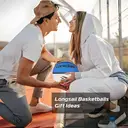 High-quality Rubber Basketball（29.5"） Size7# Red/White/Blue image 4