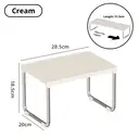 JORDAN&JUDY Teleskopisches Aufbewahrungsregal für Bad, Zuhause und Arbeitsplatte – Multifunktionaler Organizer, hohe Version 20*31,5*18,5 cm, 1 Stück image 5