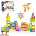 XINQIYUAN Qiyuan Jouet Éducatif Blocs de Construction Diamant Magnétiques 7.5cm 55pièces [Mélange aléatoire – Couleurs issues uniquement de la photo principale] image 0