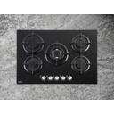 Belling GTG753RI BLK Gas Hob – 75 cm Black Glass, 5 Burners, Cast Iron Pan Supports, Multi-Point Ignition  image 3