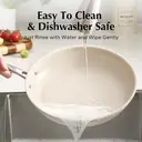 Redchef Gemstone Aluminum II Series 28cm Ceramic Frying Pan, White Exterior & Brown Interior image 6