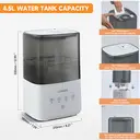Luxaid 4.5L Cool and Warm Mist Humidifier for Home, Top-Fill Water Tank, Touch Control, 360° Mist Nozzle, Aromatherapy for Bedroom image 5