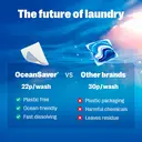 OceanSaver Eco Laundry Detergent Sheets | Non-Bio | Eco-Friendly, Biodegradable & Freshly Scented | Zero-Waste & Removes Tough Stains | Vegan, Plastic & Cruelty-Free | Plant Based Formula (30 Washes) image 7
