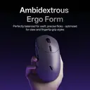 Souris gaming sans fil RAPOO VT2 MAX, véritable fréquence de rafraîchissement 8K, poids plume de 53 g, jusqu'à 750 h d'autonomie, microcontrôleur Nordic nRF54L15, commutateur optique 120 millions de clics, 10 boutons programmables, compatible macros - Violet image 3