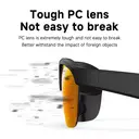 Verbex G02 Yellow Gaze AI Glasses Smart Glasses Bluetooth Glasses Translation Glasses Listen to music Answer calls Wi-Fi Transmission Voice Wake-up Weather Forecast ChatGPT image 1