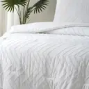 Meeallhome  Comforter Set Soft Warm Tufted Neutral Bedding set 135*200cm/50*75cm*1  White image 3