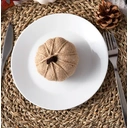 Marrybox Fall Decorative Pumpkins Plush Navy/Hessian/White 12pcs image 4