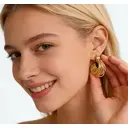 Boucles d'oreilles puces rondes en forme de C, style européen et américain, VoxorAI, toutes saisons image 5