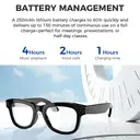 Verbex glasses smart glasses, AI glasses, real-time translation of 145 languages, recordable, photo, voice wake-up, music, answering calls, weather forecast ChatGPT image 8