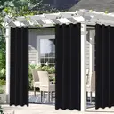 Rideaux occultants YSTYLE pour chambre et salon - Ensemble de 2 panneaux de rideaux isolants thermiques assombrissant la pièce, 140x280 CM, ZGB, Noir image 5