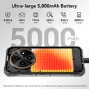 Blackview Fort 2 Android 15, 24GB (8+16) RAM + 128GB ROM (2TB TF card expansion) Outdoor 4G Smartphone, 16MP AI Camera, 6.56" HD+, 5000mAh, MediaTek G81, IP68 Waterproof Construction Site Phone, NFC, OTG, GPS, FM, 5G, WiFi image 8