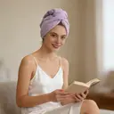 YIJINCHAN hair towel turban（Blue） image 3