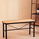 Interiors by Premier Bench Depok Black/Rattan image 3