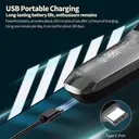 Sparoma rasoir électrique pour homme, système à double lame flottante 360°, rasage à sec et humide, écran numérique, tondeuse intégrée, charge rapide Type-C, 80 min d’autonomie, IPX6 étanche, FK-609 image 7