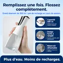 BAIR CARE Hydropulseur dentaire portable M4, Mode pulvérisation pressurisée, Autonomie 30 jours, Rechargeable USB, 4 modes de nettoyage, Étanche IPX7, Hydropulseur buccal compact pour soins quotidiens et voyage image 6