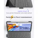 Inateck Étui Clavier iPad 10e/11e gén., Clavier Ultraléger avec Porte-Stylet pour iPad 11e (2025 11" A16)/10e (2022 10.9"), Air 11" M4/M3/M2 (2026/2025/2024), Air 5/4, Pro 11 4/3/2/1, AZERTY, AirTap Gris image 5