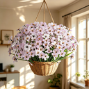 4Pcs 13in/33cm
Artificial Flowers for Outdoor,No Fade Fake Plastic Flowers Faux Plants for Decoration Hanging Planters Indoor Outside Garden Porch Window Box Home Wedding Farmhouse(white) image 3