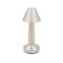 GLOBAL GIZMOS Table Lamp Portable LED Rechargeable Silver 200 x 90 x 90 mm (H x W x D) image 2