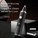 Sparoma 3-in-1 Ear and Nose Hair Trimmer – LED Display | 8500 RPM High-Speed Motor | IPX7 Waterproof | Type-C Rechargeable, Includes Extra Sideburn Trimmer and Eyebrow Trimmer Tips, TC-021 (Black) image 5