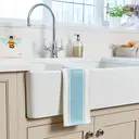 Dexam Tea Towel Love Colour Striped 100% Cotton Duck Egg 45x70cm image 2