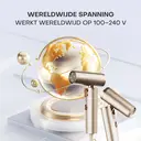 Uniorange H16 Draagbare Opvouwbare Snelheids-Haardroger, Motorsnelheid 110.000 tpm, Ionenschildtechnologie 1 Miljard+, Inclusief 4 Stylingmondstukken, Goud.000 TPM Hoge Snelheidsmotor, Droogt 4x Sneller, Volledig Accessoirepakket Inbegrepen image 3