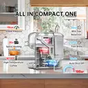 HiBREW 5-in-1 Multifunktions-Kaffeemaschine, Heiß/Kalt, Cappuccino (Dolce Gusto, Nespresso), kompakt, ESE-Pad, gemahlener Kaffee, Kantine, 20 bar, H2B, Weiß image 7