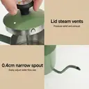 STARESSO Pour Over Kettle for Manual Drip Coffee and Tea with Thermometer, 17oz Gooseneck Kettle with Flow Control & Scale Lines ,Stainless Steel Water Kettle for Stovetop,500ml, Green, 1Pack, K6 image 9