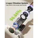 Proscenic P11 Ultra Cordless Vacuum Cleaner, 550W/55Kpa 50Min Self-Standing Hoover Cordless Powerful, Stick Vacuum with Wall Mount, Anti-Tangle, Adjustable Telescopic Pole, for Pet Hair Floor Carpet UK image 3