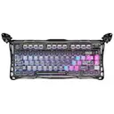 GravaStar Mercury K1 Pro 75% Tri-Mode Keyboard, QWERTY US layout, Gasket Hot-Swappable Mechanical Keyboard Wireless With RGB Backlight, Win/Mac, Cyberpunk Edition - Black image 1
