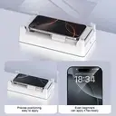 VoxorAI Protection d'écran pour iPhone 16plus, verre trempé, film de confidentialité à 360°, indispensable pour les déplacements, application instantanée et fixation automatique image 6