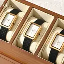 Oirlv Wooden Watch Box Storage Double-layer Jewelry Organizer Wrist Watch Storage Box Dust-proof Transparent Cover Jewelry Display Box image 7