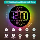 HATITANG PH-10 10" Digital Wall Clock Black image 8