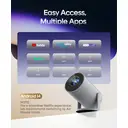 MAGCUBIC Mini Projector 4K 1080P Support With WiFi 6 & BT 5.4 290ANSI Brightness, Auto Keystone, 180 Degree Rotation, Portable Projector For Home Theater & Outdoor Movies HY300Pro image 4